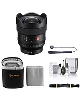 Sony Fe 14mm f/1.8 Gm Prime Lens, Bundle with Soft Lens Case, Lens Cleaner, Cleaning Kit, Universal Lens Cap Tether