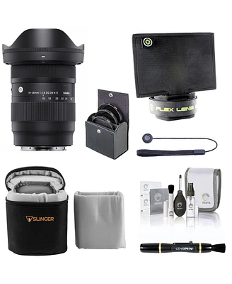 Sigma 16-28mm f/2.8 Dg Dn Contemporary Lens for Sony E, Bundle with ProOptic 72mm Filter Kit, Lens Shade, Soft Lens Case, Lens Cleaner, Cleaning Kit,