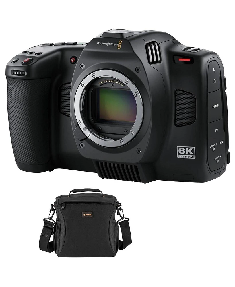 Blackmagic Design Blackmagic Design Cinema Camera 6K (Bm-CINECAM60KLFL) With Free Multi-Device Shoulder Bag