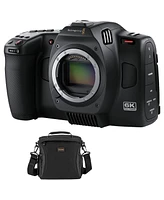 Blackmagic Design Blackmagic Design Cinema Camera 6K (Bm-CINECAM60KLFL) With Free Multi-Device Shoulder Bag