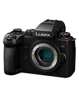 Panasonic Lumix G9II Mirrorless Camera with Lumix G 25mm f/1.7 Aspherical Lens, Bundle with 64GB Sdxc Memory Card, Shoulder Bag, Dmw-BLK22 Battery and
