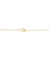 The Lovery Gold Open Heart Necklace 14K White Gold
