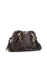 Pre-Owned Chloe Medium Paraty Top Handle Bag Leather