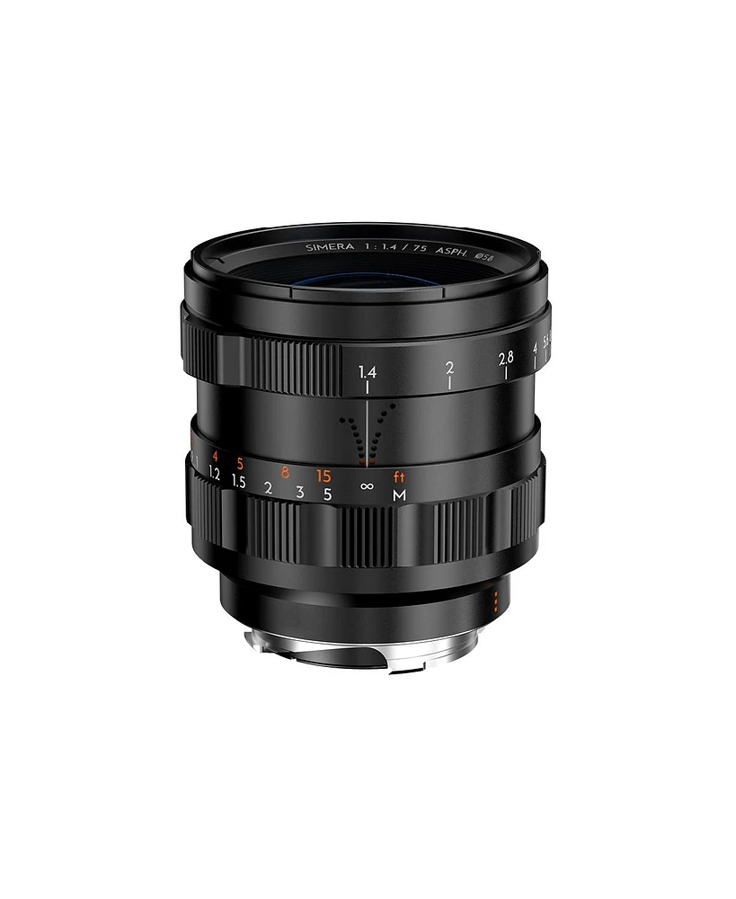 Thypoch Simera 75mm f/1.4 Asph Lens for Leica M, Black