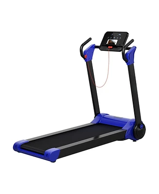 2.25 Hp Electric Motorized Folding Running Treadmill Machine with Led Display-Navy