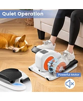Under Desk Elliptical Machine with Display Monitor for Home Office