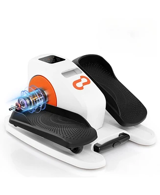 Under Desk Elliptical Machine with Display Monitor for Home Office