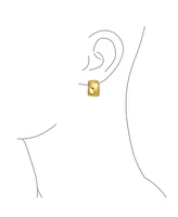 Bling Jewelry Set of 2 Huggie Shrimp Half Hoop Clip-On Earrings for Non-Pierced Gold Plated