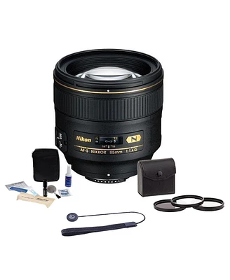 Nikon 85mm f/1.4G If Af-s Nikkor Lens, Bundle with ProOptic 77mm Filter Kit, Lens Cap Tether, Cleaning Kit