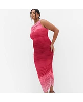 City Chic Plus Halo Ombre Dress