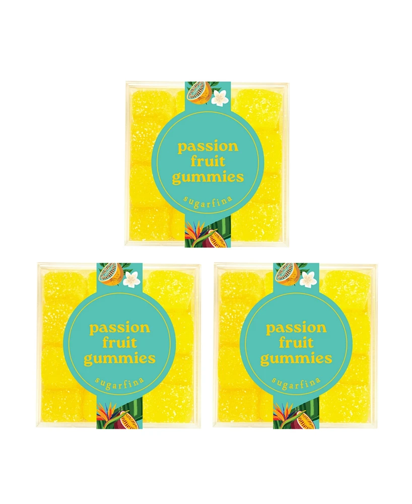 Sugarfina Passion Fruit Gummies Small Cube Kit, 3 Pieces
