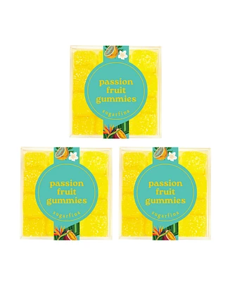 Sugarfina Passion Fruit Gummies Small Cube Kit, 3 Pieces