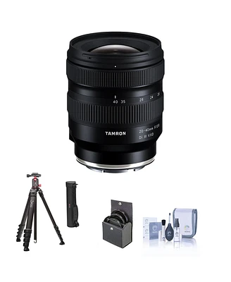 Tamron 20-40mm f/2.8 Di Iii Vxd Lens for Sony E Bundle with 3POD Wander Aluminum Tripod & AB1 Ball Head, 67mm Filter Kit, Cleaning Kit
