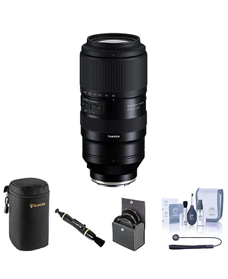 Tamron 50-400mm f/4.5-6.3 Di Iii Vc Vxd Lens for Sony E Bundle with 67mm Filter Kit, Lens Case, Lens Cleaner, Cleaning Kit, Universal Lens Cap Tether