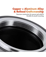K&F Concept Kf M10105 High-precision Lens Adapter Ring, Matte Paint, Orange Secondary Oxide, M42-nex Pro