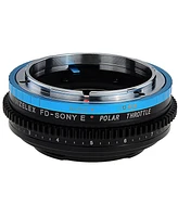 Fotodiox Vizelex Polar Throttle Lens Mount Adapter for Canon Fd & Fl 35mm Slr Lens to Sony Alpha E-Mount Mirrorless Camera Body with Built-In Circular