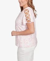 Hearts Of Palm Plus Short Sleeve Should Cut Out Top