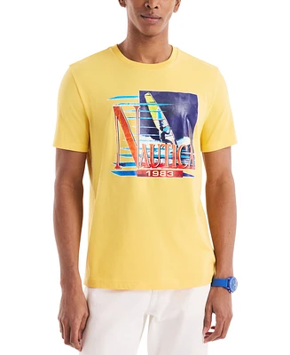Nautica Men's Windsurfing Logo Graphic T-Shirt