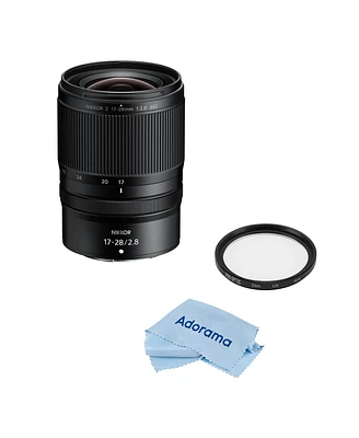 Nikon Nikkor Z 17-28mm f/2.8 Lens Bundle with 67mm Multi Coated Uv Slim Filter, Microfiber Cleaning Cloth
