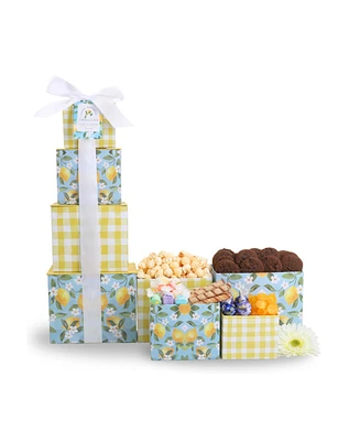 Alder Creek Gift Baskets Sweet Sunshine Tower, 10 Pieces