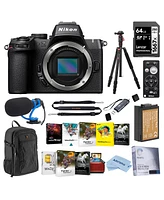 Nikon Z50II Mirrorless Camera, Bundle with Tripod/Monopod, TASC300 Microphone, 128GB Memory Card, En-EL25 Battery
