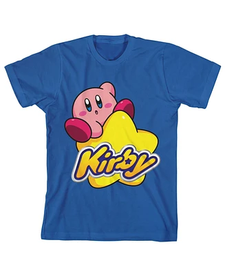 Kirby Boys On A Star Blue T-shirt-xl