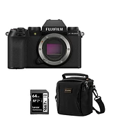 Fujifilm X-S20 Mirrorless Camera, Black, Bundle with 64GB Sdxc Memory Card and Shoulder Bag