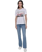 Karl Lagerfeld Paris Petite Bonjour Graphic T-Shirt