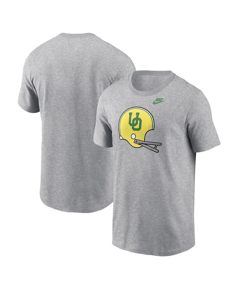 Nike Men's Heather Gray Oregon Ducks Legacy Helmet T-Shirt
