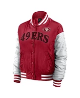 Fanatics Women's Scarlet San Francisco 49ers Elements Wave Full-Snap Jacket