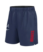 Nike Men's Navy Atlanta Braves Woven Victory Performance Shorts