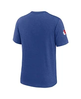 Nike Men's Heather Royal Texas Rangers Cooperstown Collection Eras Tri-Blend T-Shirt