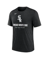 Nike Men's Heather Black Chicago White Sox Logo Tri-Blend T-Shirt