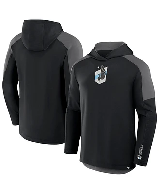 Fanatics Men's Black Minnesota United Fc Red Card Transitional Pullover Hoodie