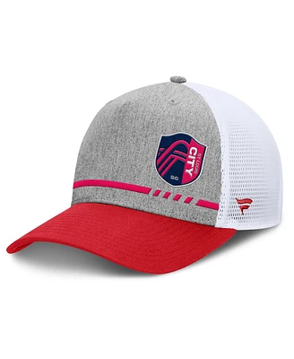 Fanatics Men's Heather Gray St. Louis City Sc Low Block Trucker Adjustable Hat