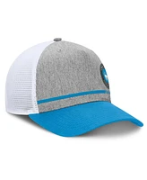 Fanatics Men's Heather Gray Charlotte Fc Low Block Trucker Adjustable Hat