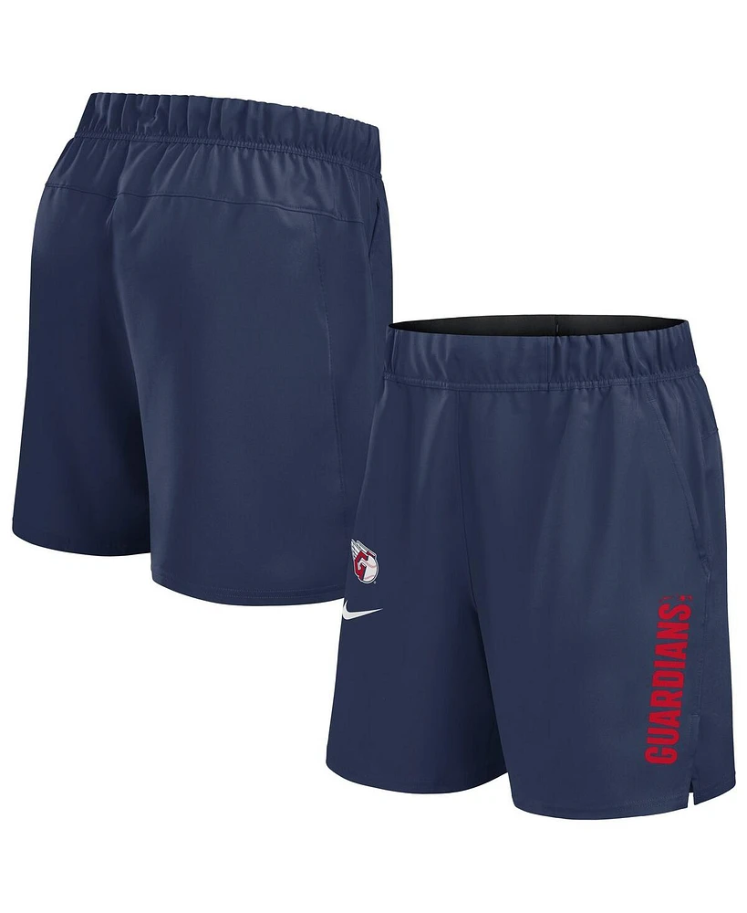 Nike Men's Navy Cleveland Guardians Woven Victory Performance Shorts