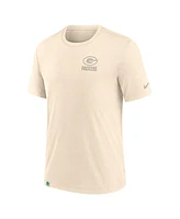 Nike Men's Cream Green Bay Packers Glory Tri-Blend T-Shirt