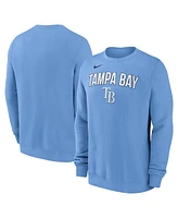 Nike Men's Light Blue Tampa Bay Rays Pullover Sweatshirt