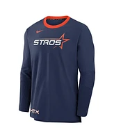 Nike Men's Navy Houston Astros 2025 City Connect Authentic Collection Lightweight Player Tri-Blend Performance Long Sleeve T-Shirt