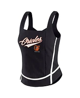 Wear By Erin Andrews Women's Black Baltimore Orioles Square Neck Tank Top