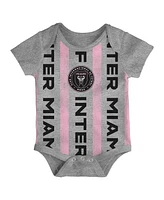 Outerstuff Newborn Inter Miami Cf Loyal Buddies Bodysuit 3-Pack