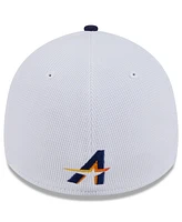 New Era Men's White/Navy Houston Astros 2025 City Connect Batting Practice 39THIRTY Flex Hat