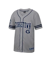Colosseum Men's Gray Georgetown Hoyas Free Spirited Baseball Jersey