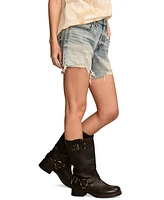 Lucky Brand Women's 90s High-Rise Denim Midi Shorts