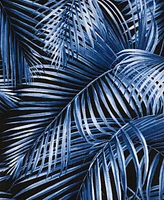 Nicole Miller Palm Azul Cotton Beach Towel, 68" x 36"
