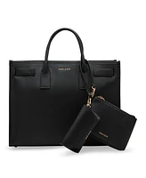 Anne Klein 3 Piece Work Bridge Snap Tote Bag