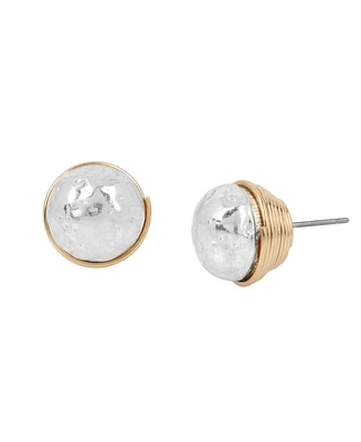 Robert Lee Morris Soho Two-Tone Bead Stud Earrings