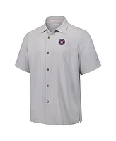 Tommy Bahama Men's Gray Houston Astros Hit and Run Silk Camp Button-Up Shirt