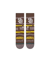 Stance Men's and Women's San Diego Padres Squeeze Tri-Blend Knit Crew Socks